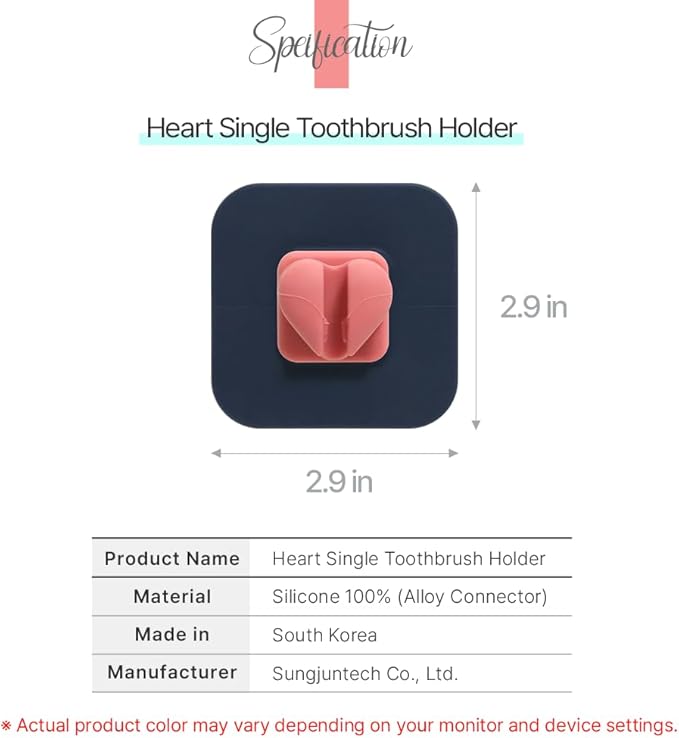 1+1 Silunity Silicone Toothbrush Holder - Suction & Stick, Reusable Sticker - Wall Mounted for Bathroom/Shower - Made in Korea - Ideal for Toothbrushes/Razors (White Pad (1+1), Single)