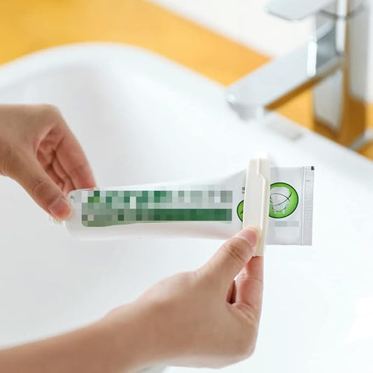 Healifty Toothpaste Tube Squeezer - 3Pcs Plastic Tube Squeezer Holder Bathroom Toothpaste Clips for Saving Toothpaste, Facial, Creams & Paint (Random Color)
