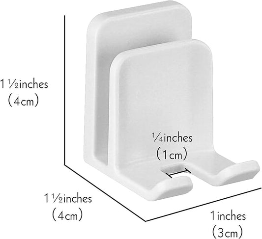 4 PCS Toothbrush Holder Wall Mounted with Cup Holder for Bathroom, Self Adhesive Toothbrush Storage Organizer for Shower, Mini Toothbrush Hanger Rack for Dorm, Cabinet