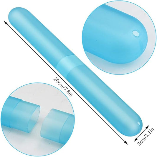48PCS Plastic Toothbrush Case Six Colors Portable Dust-proof Toothbrush Cases Toothbrushes Holder for Daily and Travel Use (48)