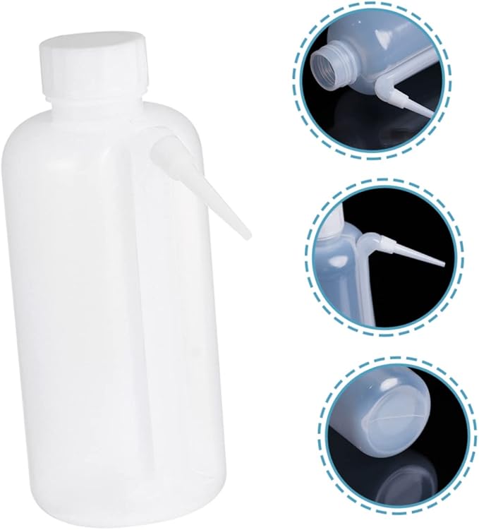 2Pcs Portable Squeeze Wash Bottle Plastic Rinse Bottle with Wide Mouth for and Tattoo Cleaning Lightweight Easy to Store