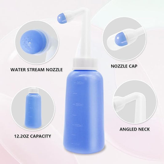 Peri Bottle for Postpartum Care,12 OZ Perineal Bottle Postpartum Essentials Upside Down Peri Bottle for Perineal Recovery and Cleansing After Birth (Purple)