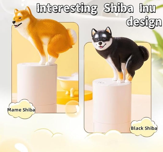 Fun Animal Series Foam Soap Dispenser-Shiba Inu,Pigeon,Shaped Foam Hand Washer,Automatic Soap Dispenser for Bathroom & Kitchen, Hilarious Gift for Kids, Adults (Shiba Inu Series (Mame Shiba))