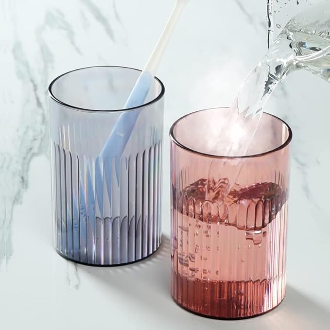 𝟐𝟎𝟐𝟓 𝐔𝐩𝐠𝐫𝐚𝐝𝐞𝐝 So Nice Toothbrush Holders for bathrooms Accessories Wall Mounted,Electric Shower Toothbrush Holder White Plastic toothbrushes Holder Set for Kids with 3 Cups