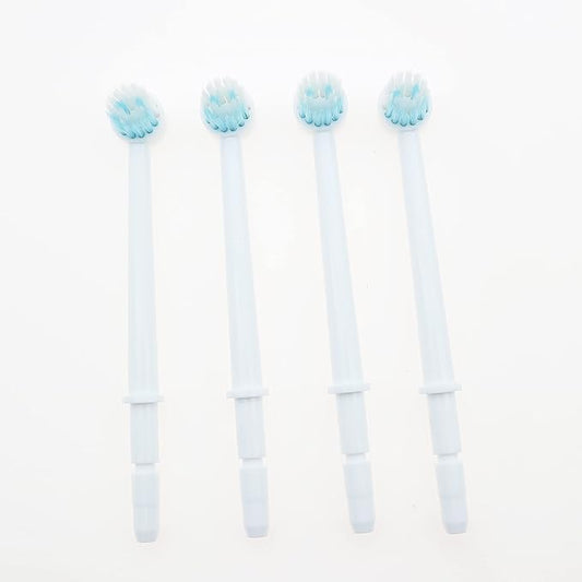 Replacement Dental Water Brush Heads Compatible with Waterpik Water Flossers Toothbrush and Oral Irrigators, 4-Pack