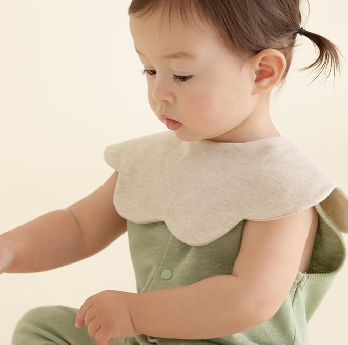 Konny Baby Bibs Set, 360 ° Rotate, Soft and Absorbent Bandana Drooling for Boys Girls baby Essentials