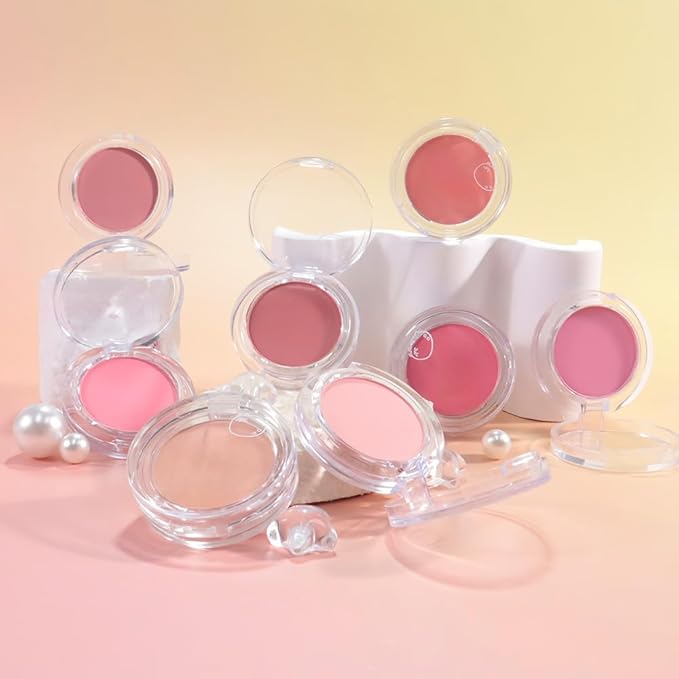 Matte Powder Blush for Cheeks – Long Lasting Natural Face Blusher Makeup, Lightweight Blendable Cheek Color for Women, Vegan & Cruelty-Free – #05 Light Pink