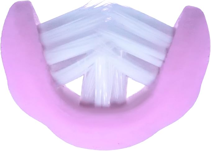 3 Sided Autism Toothbrush Three Bristles for Special Needs Adult Soft Bristles Soft and Gentle for Complete Tooth and Gum Care (Pink 1PCS)