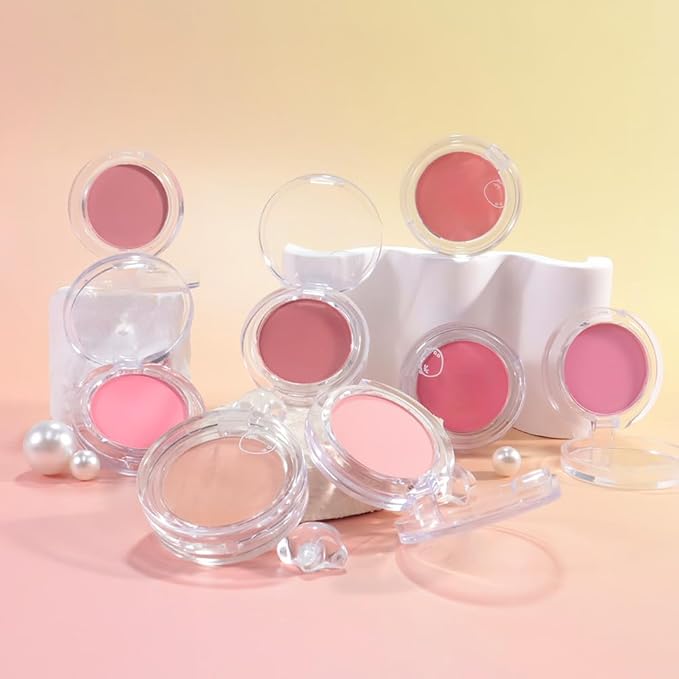 Matte Powder Blush for Cheeks – Long Lasting Natural Face Blusher Makeup, Lightweight Blendable Cheek Color for Women, Vegan & Cruelty-Free – #01 Pale Pink