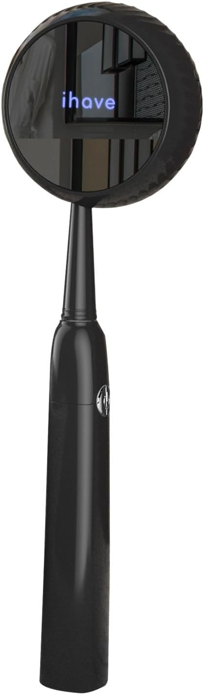 iHave Toothbrush Sanitizer – Wall-Mounted UV Toothbrush Holders for Bathrooms, Stylish Bathroom Accessories and Bathroom Decor for Home & RV, Travel Essentials, Cool Gadgets (Black)