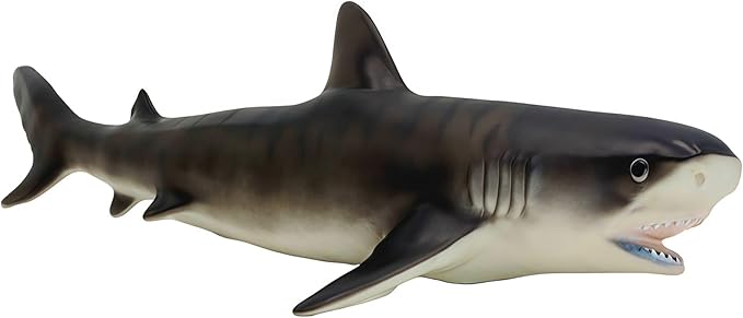 Gemini&Genius Sea Animal Tiger Whale Action Figure Soft Rubber Swimming Pool Bathtub Toys, Realistic Ocean Animals Orcas Educational and Role Play Toys for Kids and Collectors