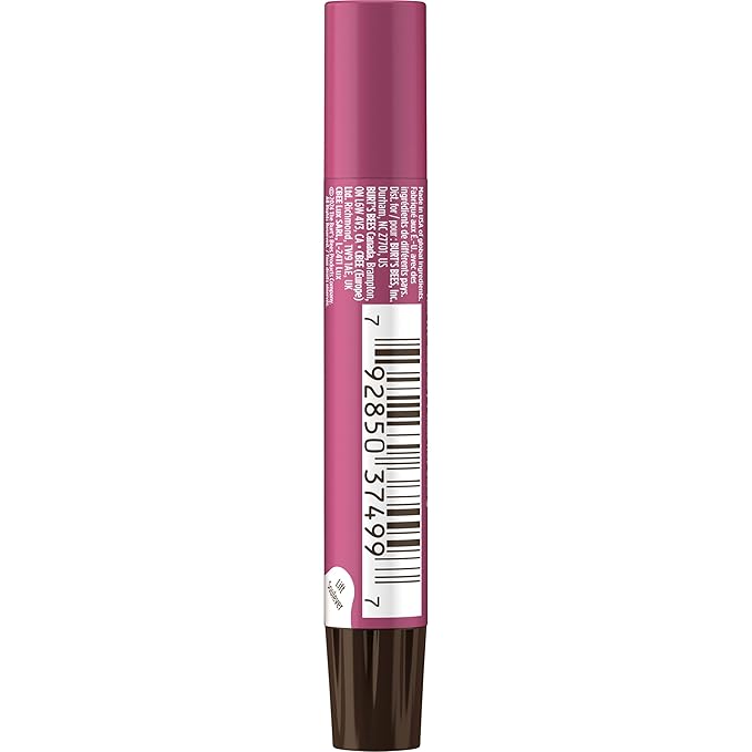 Burt’s Bees Lip Shimmer Watermelon; Warm, Luminescent Color; High Impact, Instant Moisture; with Shea and Cocoa Butters; 100% Natural Origin; 4 Tube, 0.09 Oz. (Packaging May Vary)