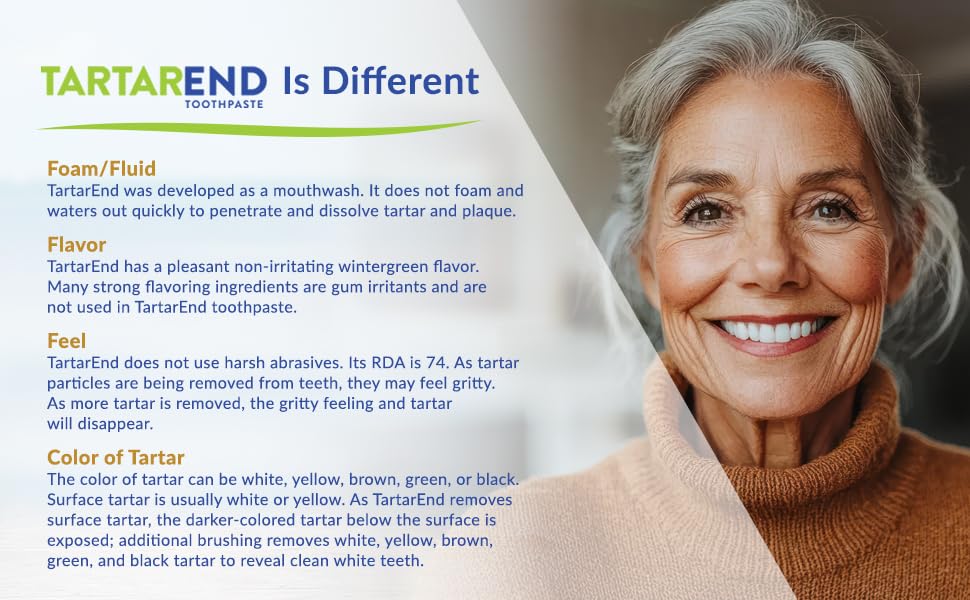 Toothpaste for Tartar Removal - Tartar Control Toothpaste to Remove Tartar and Plaque from Teeth at Home and Prevent Tartar and Plaque Buildup - 3.4 oz Tube, 1-Pack (Minty Wintergreen)