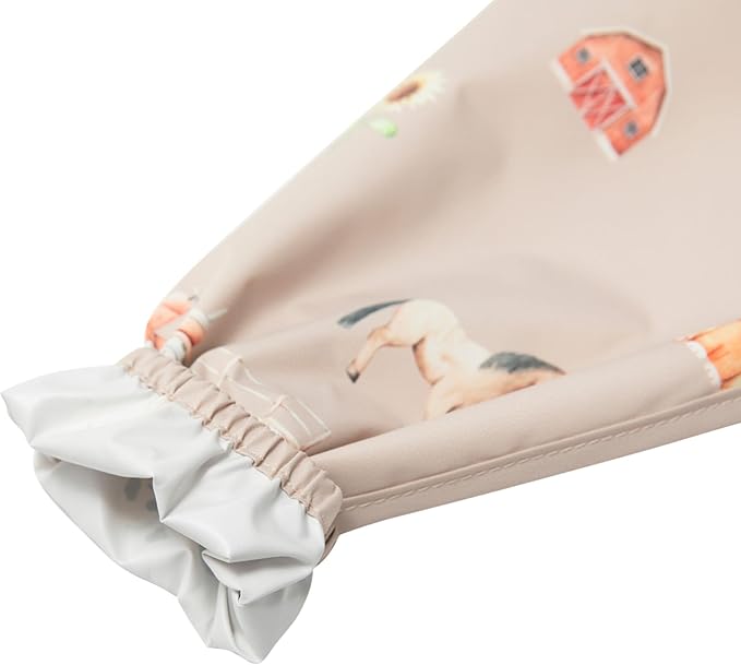 Ali+Oli Smock Bibs for Babies, BPA-Free Oeko-Tex Certified, Waterproof Baby Smock, Machine Washable, Toddlers Ages 6m+
