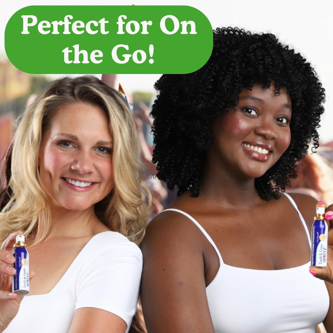 Tooth & Gums Spritz - Freshen Breath Instantly – Natural Breath Freshening Spray with Essential Oils | Alcohol-Free, Long-Lasting Freshness, Truly Natural - by Dental Herb Company