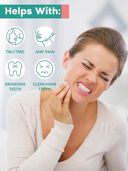 TMJ Relief Products Jaw, TMJ Relief Massager, Vibration and Heating, Ergonomic Multi-Needle Design TMJ Massage Tool, Green