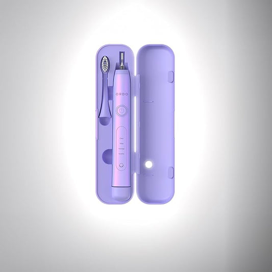ORDO Sonic+ Charging Travel Case, Secure & Hygienic Toothbrush Storage, USB Charging, MagLock Closure, Durable Design, Tooth Brush Not Included, Pearl Violet