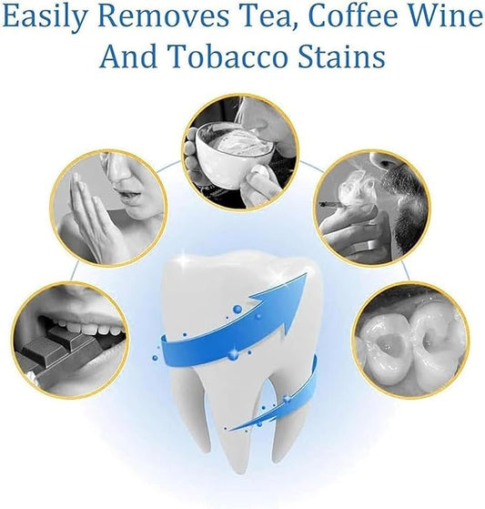 Lumaglow Natural Whitening Powder, Shimmer Deluxe Teeth Whitening Powder, Lumaglow Whitening Powder, Natural Teeth Whitener, Instant Stain Removal, Mint Flavor (3)