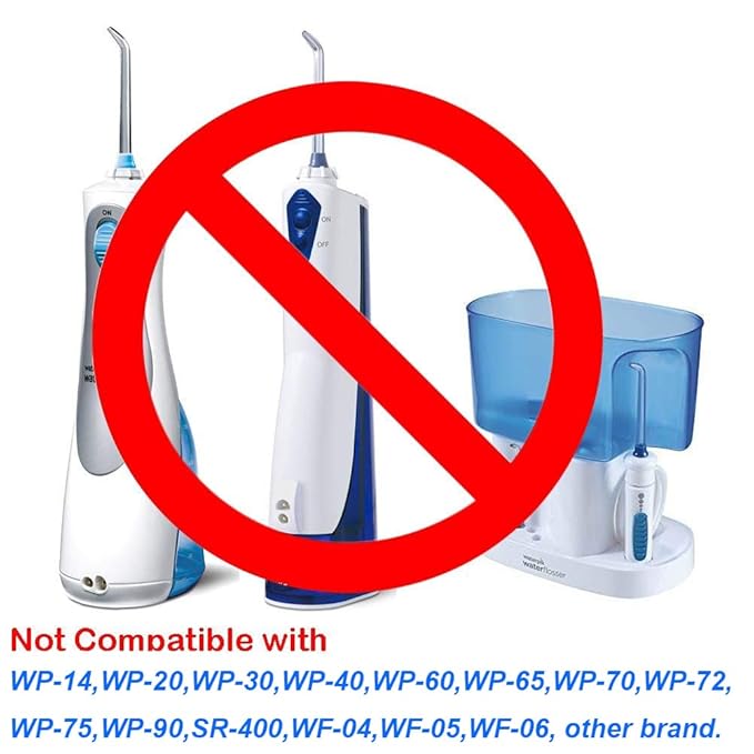 Replacement Orthodontic Tips Compatible with Waterpik Water Flossers and Other Brand Oral Irrigators (4-pack)