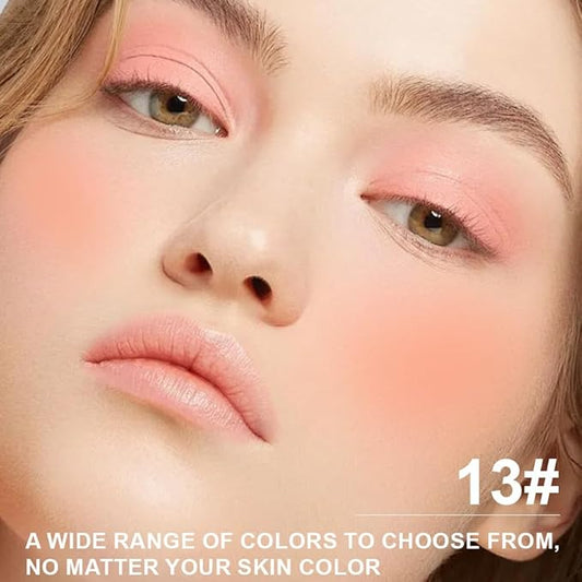 Matte Powder Blush for Cheeks – Long Lasting Natural Face Blusher Makeup, Lightweight Blendable Cheek Color for Women, Vegan & Cruelty-Free – #13 Nude