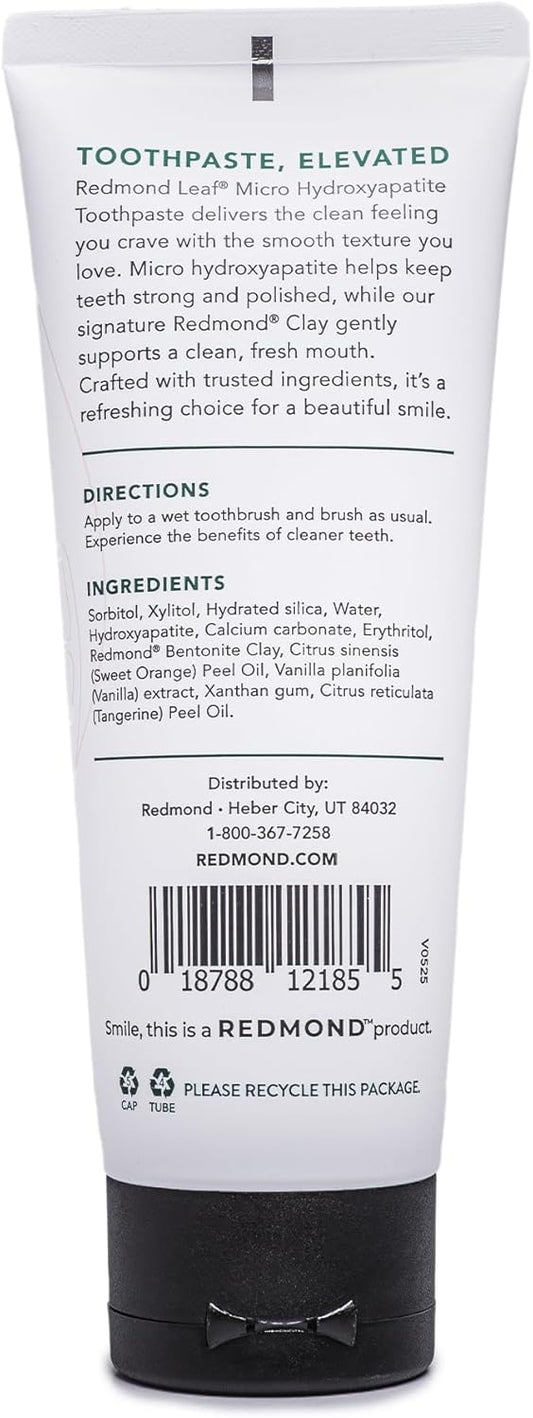 REDMOND Leaf Micro Hydroxyapatite Toothpaste Tube (Orange Vanilla)