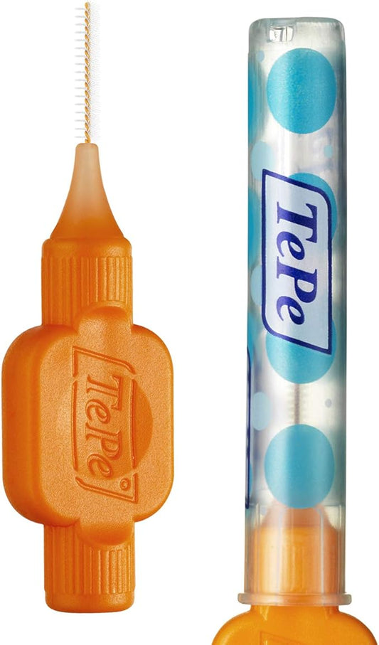 TePe Interdental Brushes Oral Dental Floss Toothbrush Different Colours & Sizes 1 X Pack (8 Brushes) 1 X Pack (8 Brushes) 0.45Mm Orange