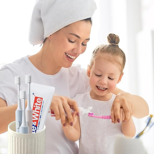 Toothbrush Holders - 2 Cup Ceramic Toothbrush Toothpaste Holders Set, Beige Bathroom Tumbler Cups Reusable Toothbrush Mouthwash Cup, Bathroom Counter Organizer