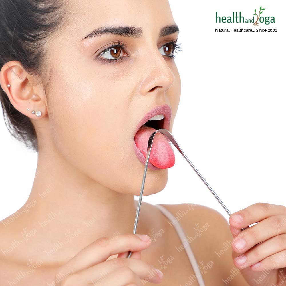 HealthAndYoga™ SteloSwipe Lite Stainless Steel Tongue Cleaners - Disposable Metal Tongue Scrapers Bulk Pack (Pack of 12) - Oral Hygiene Scraper- Prevents Bad breath – Replacement and Gift Pack