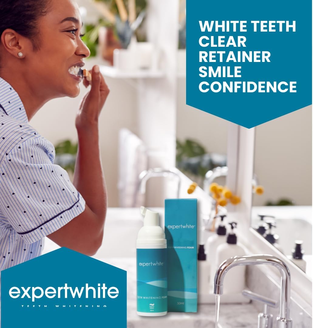 Max HP Foam Aligner & Retainer Cleaner, Teeth Whitening Foam Peroxide Teeth Whitener Foam - freshens Breath, whitens Teeth, eliminates Bacteria, Kills Bad Breath, Suitable Invisalign.