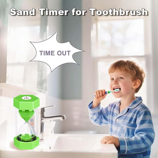 25 Minute Hourglass Sand Timer, Plastic Sandglass Watch Timer, Unbreakable Green Sand Clock Hour Glass 25 Min for Classroom, Games (Green)