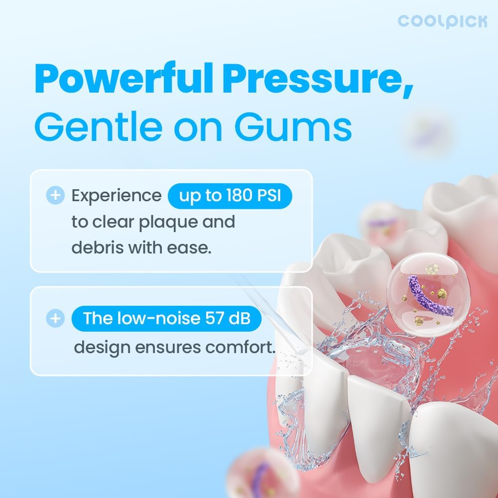 Mini Water Flosser Travel Size – Portable Cordless Oral Irrigator, 3 Modes, IPX7 Waterproof, Teeth Cleaner for Braces and Gum Care, Compact Dental Device for Home & Travel, USB Rechargeable