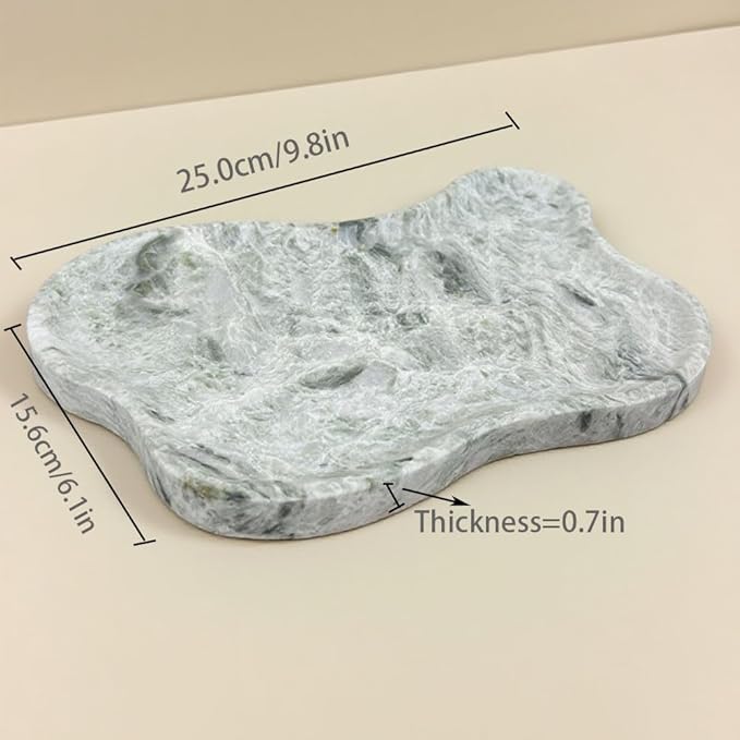 Natural Travertine Tray (Green (Marble))