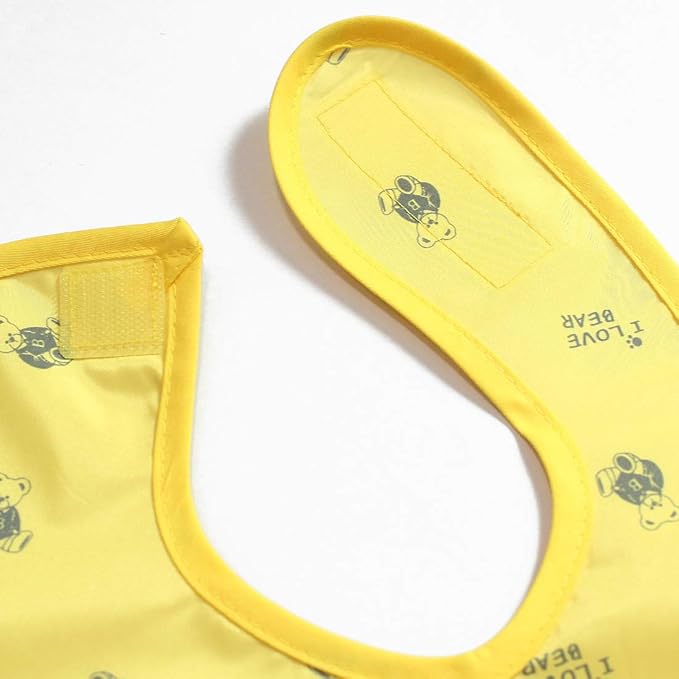 Full Coverage Waterproof Feeding Bib for Toddlers – Extra Long Apron Bib for Mealtime, Self-Feeding, High Chairn