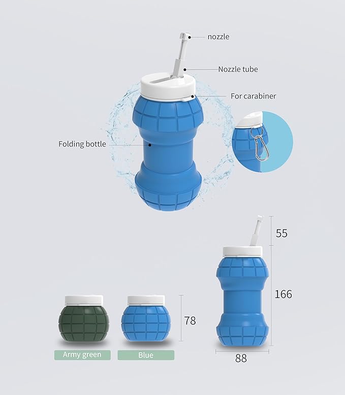 Portable Bidet Travel-Collapsible & Expandable 550ml | Lightweight, Peri Bottle for Women, Travel Bidet Portable, Handheld Bidet, Portable Bidet for Women, Hand Held Bidet, Bidet Bottle, Camping bidet