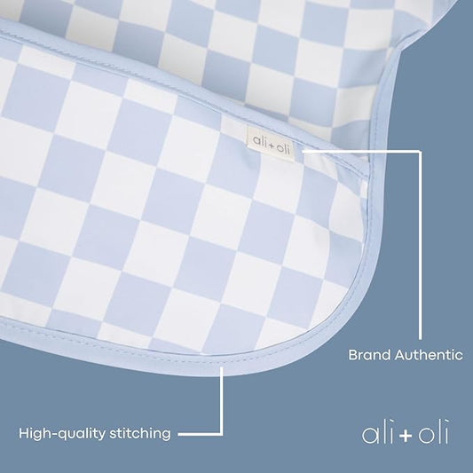 Ali+Oli Smock Bibs for Babies, BPA-Free Oeko-Tex Certified, Waterproof Baby Smock, Machine Washable, Toddlers Ages 6m+