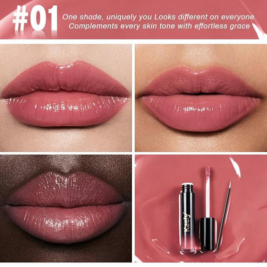 Kaely Longwear No-Budge Lipstick for Women, Highly Pigmented Liquid Lip Color Makeup, Non-Transfer Lip Gloss Stain Waterproof Smudge Proof 24 Hour, Instant Shine, Vegan & Cruelty-Free, 01 CHEEKY