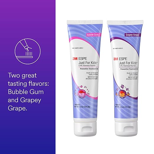 3M 70201054155 Just For Kids 0.4% Stannous Fluoride Brush On Gel, Extra Cavity Protection, 4.3 oz