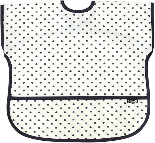 Short Sleeve Waterproof Bib for Toddlers – Easy Clean Feeding Apron for Mealtime, Daycare, Self-Feeding, Lightweight