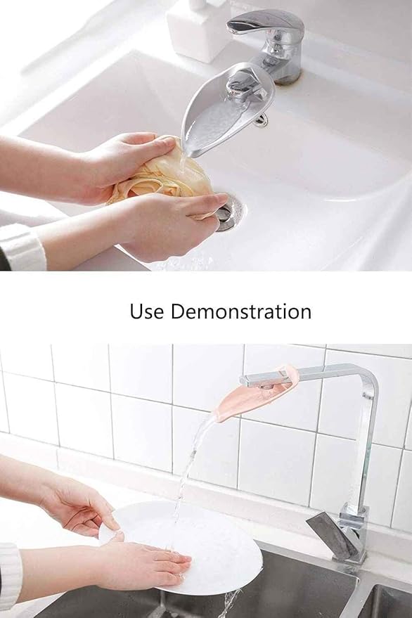 3Pcs Faucet Extender Universal Sink Handle Extenders for Kids Hand Washing, Bathroom Sink Spout Wash Helper