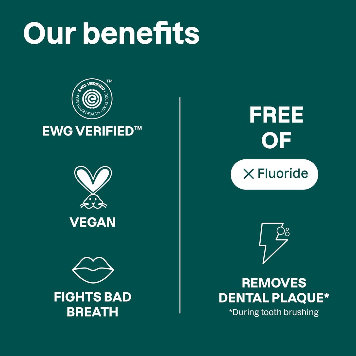 ATTITUDE Fluoride-Free Sensitive Toothpaste, Spearmint Flavor, Vegan & Cruelty-Free, Sugar-Free, Plant & Mineral-Based Ingredients, Clean Oral Care, 4.2 Oz
