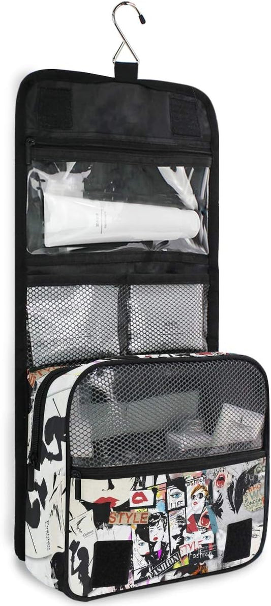 senya Hanging Travel Toiletry Bag Kit Makeup Case Cosmetics Organizer for Men Women