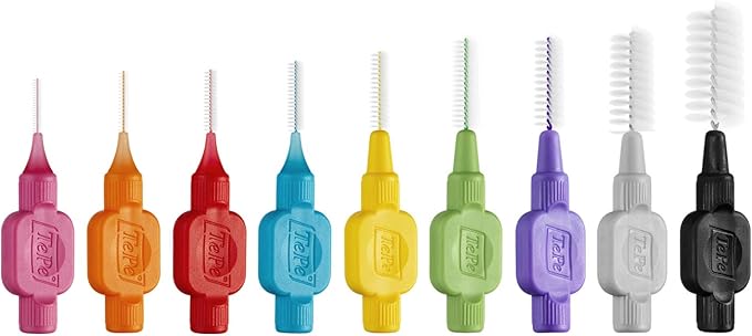 TePe Interdental Brushes Oral Dental Floss Toothbrush Different Colours & Sizes 1 X Pack (8 Brushes) 1 X Pack (8 Brushes) 0.45Mm Orange