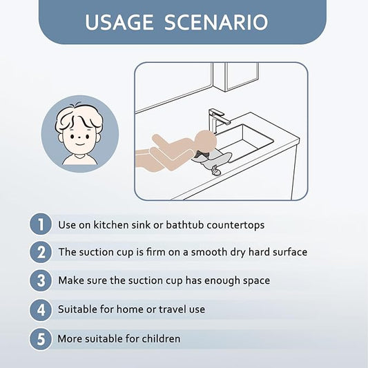 Portable Shampoo Basin for Kids, Baby, Children,Tear Free Hair Washing Basin Tray at Home(White)