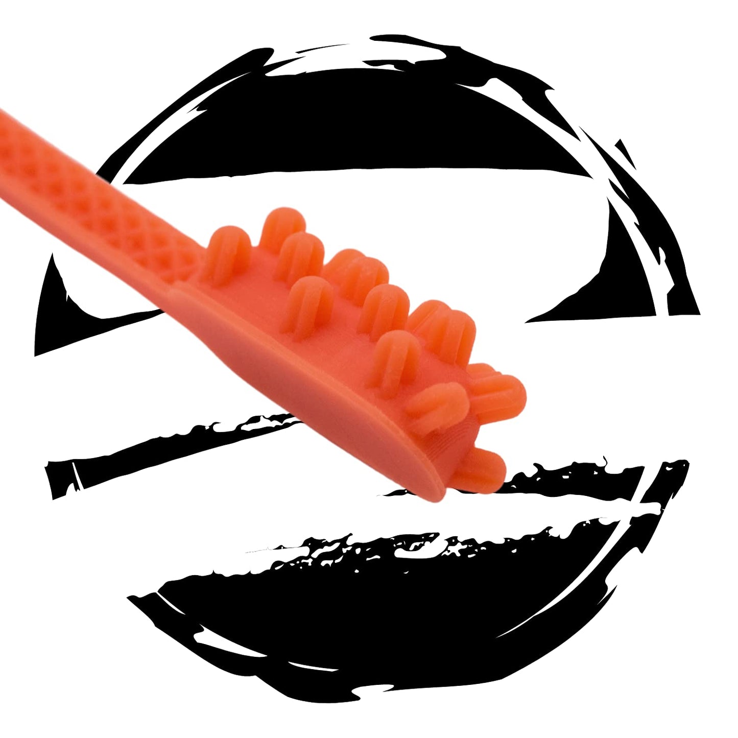 V3 (Denture Adhesive Removing Toothbrush) (Red)