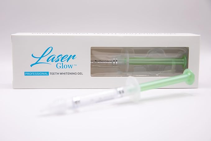 LaserGlow 35% Hydrogen Peroxide Teeth Whitening Gel – Professional Dental-Grade Syringe for Rapid in-Office Whitening; Enamel-Safe, Low-Sensitivity Formula for Dentists & Whitening Technicians