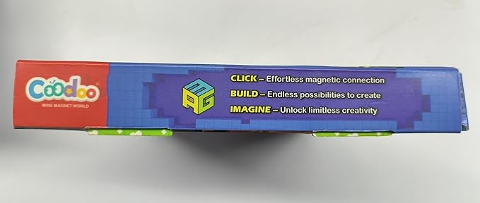 Coodoo 150PCS Magnetic Blocks, Build Mine Magnet World Set, Toddler Outdoor Toys STEM Construction Building Blocks Toy, Magnetic Tiles Sensory Kids Toys for 3+ Year Old Kids Boys Girls Ages 3 4 5 6