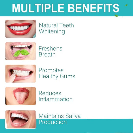 Coconut Pulling Oil, Oil Pulling Travel Sachets 20Pcs, Mint Oil Pulling Mouthwash for Teeth Travel Sizes, Natural Coconut Oil Pulling with Coconut & Peppermint Oil-Mouthwash