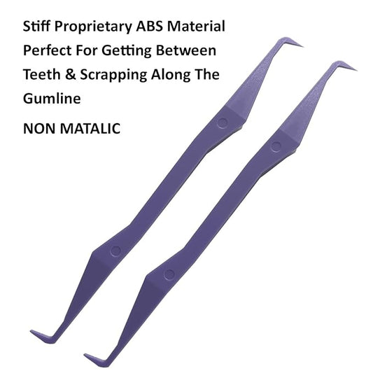 Keyfit Tools PerfectPick For Braces Flosser Pick Gum Line Scrapper Gets Between Teeth Along The Gum Line & Behind Braces Removes Plaque Non Metallic ABS Dental Tool