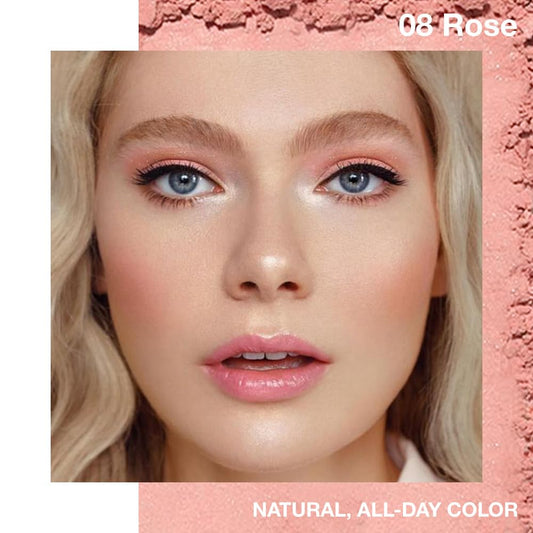 Single Cream Eyeshadow,Rose Pink Matte Eye shadow Pallette,Waterproof&Long Lasting Mini Eyeshadow,Soft Matte Eye Makeup,Vegan & Cruelty-Free Eye shadow for Brown Blue Green Eyes #08