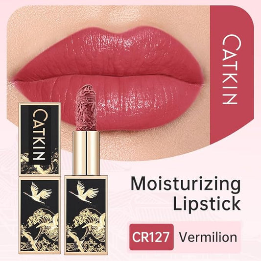 Catkin Lipstick Gift Set for Women, Full Coverage Moisture Sheer Finish, Long Lasting Weightless with Hydrating Smooth Creamy Texture 0.13 oz x 3pcs